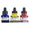 Daler-Rowney FW Acrylic Ink Starter Set 3/Pkg-Assorted Colors